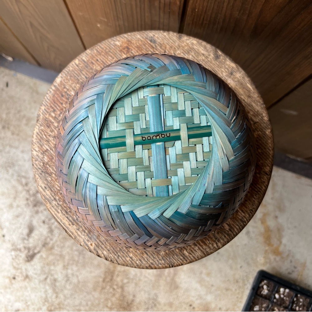 CRATE&BARREL BAMBU WOVEN BOWL - Picture 3 of 3